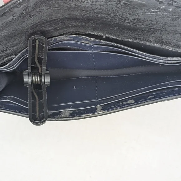 Coach Soft Wallet Mixed Yankee Floral Print Logo Envelope Coated Canvas EUC - Picture 15 of 15